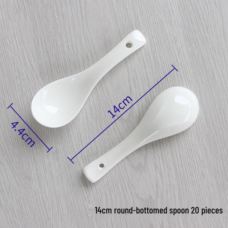 

White Ceramic Dinner Spoons