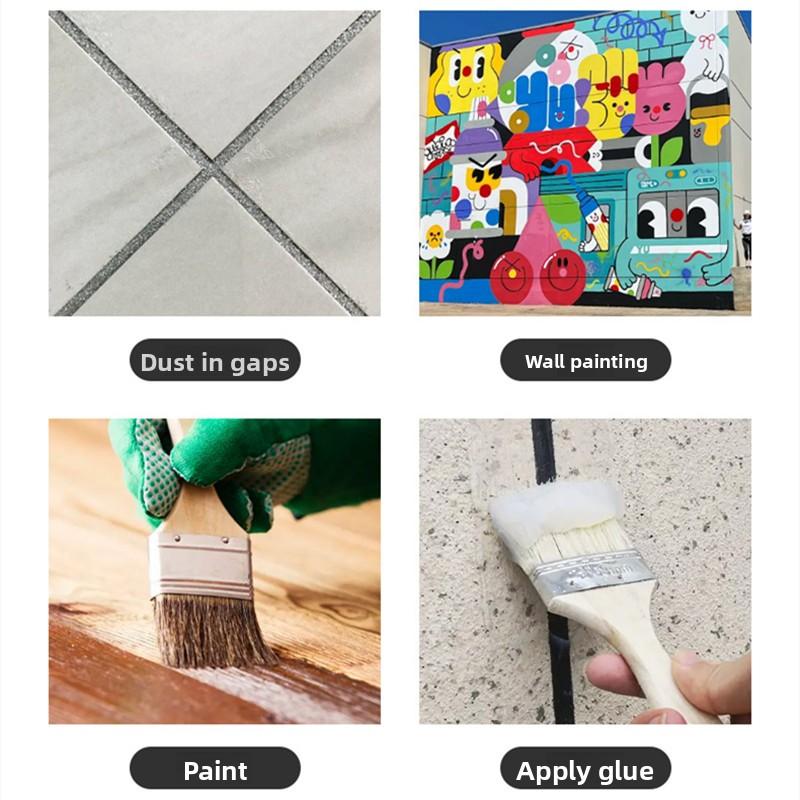 5pcs Paint Brush Set Home Improvement Interior & Exterior Corner Brushes For Latex Paints Lacquers Stains Painting Supplies Tool