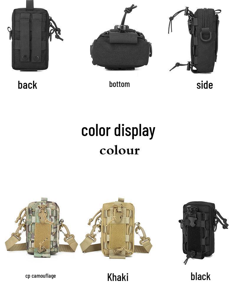 Tactical Outdoor Multipurpose Phone & Bottle Pouch: Camping, Cycling, MOLLE-Compatible Waist Pack