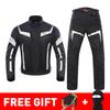 DUHAN Summer Motorcycle Jacket Man Riding Jacket + Motorcycle Pants Suit Breathable Mesh Jacket Moto Pants Suit 9 Style