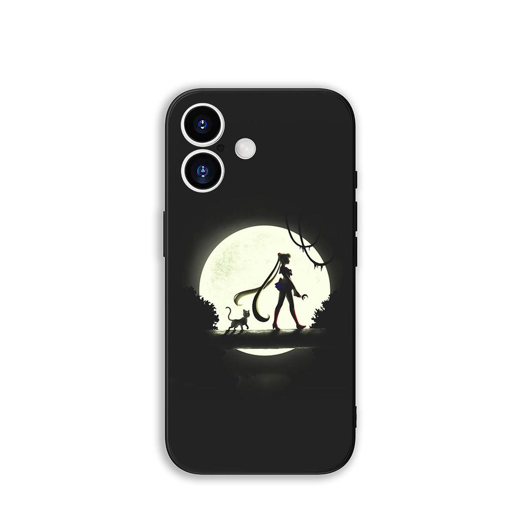 for Motorola Moto G04 G13 G14 G22 G23 G20 G32 G34 G35 G64 G82 G84 G53 G60 G72 E14 E15 E13 Case Cat Sailors Beautiful Girl Moon