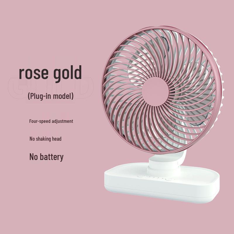 2025 Portable Silent Desktop Fan for Students with Free Rotation and Rechargeable Battery