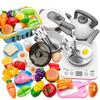 Fun Pretend Play Cut Toy Set - Kids Kitchen Vegetables & Fruits
