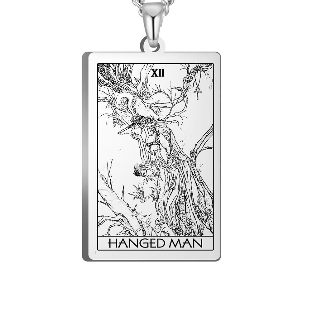 Dawapara The Major Arcana Tarot Cards Vintage Amulet Pendant for Necklaces Accessories Wholesale Stainless Steel