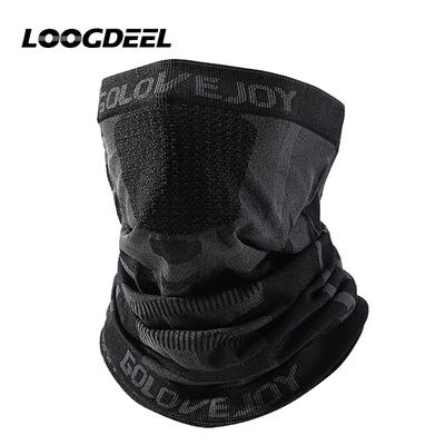 Loogdeel Velvet Thermal Neck Warmer Windproof Scarf for Running Ski Hiking Cycling Snowboard Winter Sports Headgear