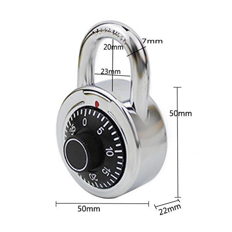 Buy Turntable Password Lock Alloy Disc Plating Shell Chassis Locks ...