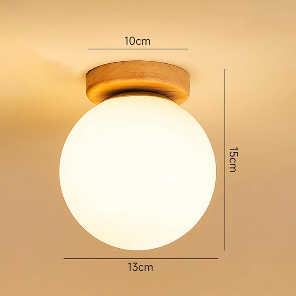IRALAN Nordic Glass Ceiling Light Single LED Ceiling Lamp Entryway Hallway Balcony Living Room Bedroom Aisle Light Fixtures