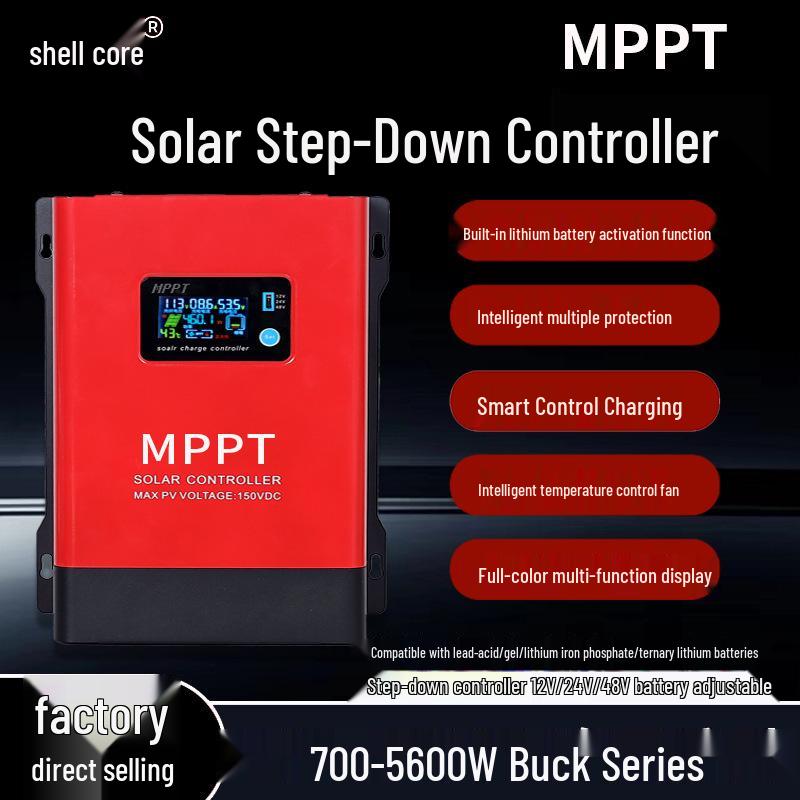 Universal MPPT Solar Charge Controller for Lead-Acid/Lithium Batteries, 12V/24V/48V, 12.5A-100A Photovoltaic Charger