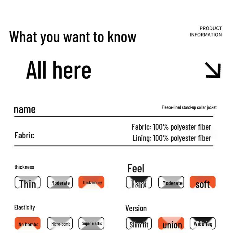 Men's Fleece-Lined Stand-Up Collar Winter Jacket