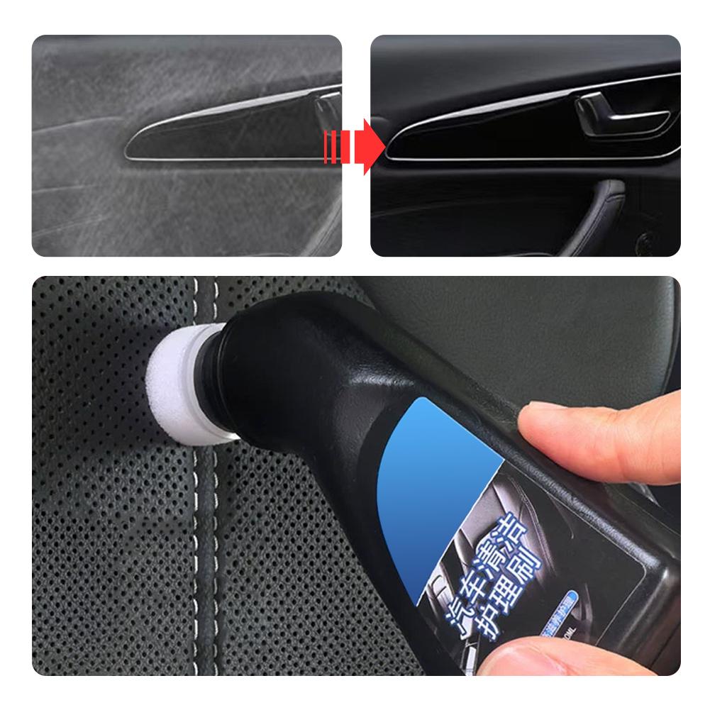 Car Leather Cleaner Liquid 100ml Leather Seats Polishing Refurbishing Liquid For Car Automobile Maintenance Nourishing Solution