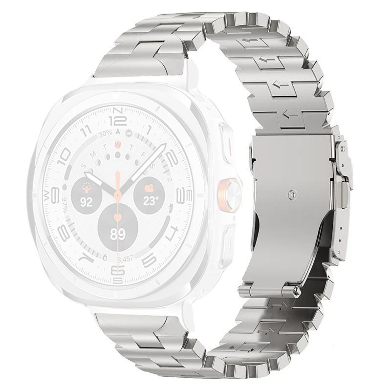 Titanium Alloy Strap for Samsung Galaxy Watch8 44mm/40mm/Watch8 Classic 46mm Butterfly Shape Watch Band