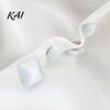 Decorative Scarf Button Cat's Eye Stone Magnetic Button, No Sew Safety Pin for Neckline Embellishment Shirts Sweater, Round Square Love Heart Brooch