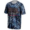 Men's Black 3D Printed T-Shirt High-End Street Hip-Hop Fashion Trend Loose Comfortable Suitable Outdoor Activities