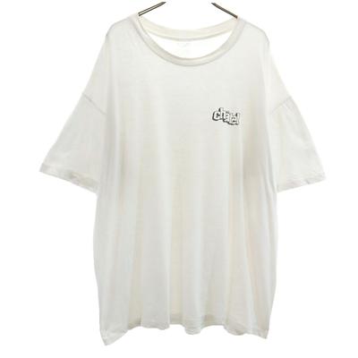 90er Altes Dreiviertelarm T-Shirt XL offwhite Herren Gebraucht