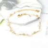 LUXUKISSKIDS Moon With Star Cute Anklet Bracelet For Women Fashion 2025 Gold Plated Summer Beach Ankle Bracelet Jewelry Bijoux