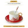 Auratic Red Ceramic Tea Coffee Set