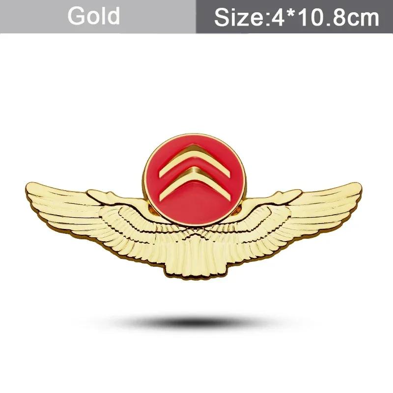 

Car Side Window Wings Emblem Sticker for Citroen C1 C2 C3 C4 C5 DS3 Aircross Picasso Berlingo C-ELYSEE Saxo Xsara Accessories золотой