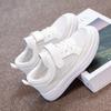 Student Little White Shoes Breathable Boys and Girls Board Shoes Summer Baby Net Shoes Versatile Soft Sole Middle and Older Children's Sports Shoes