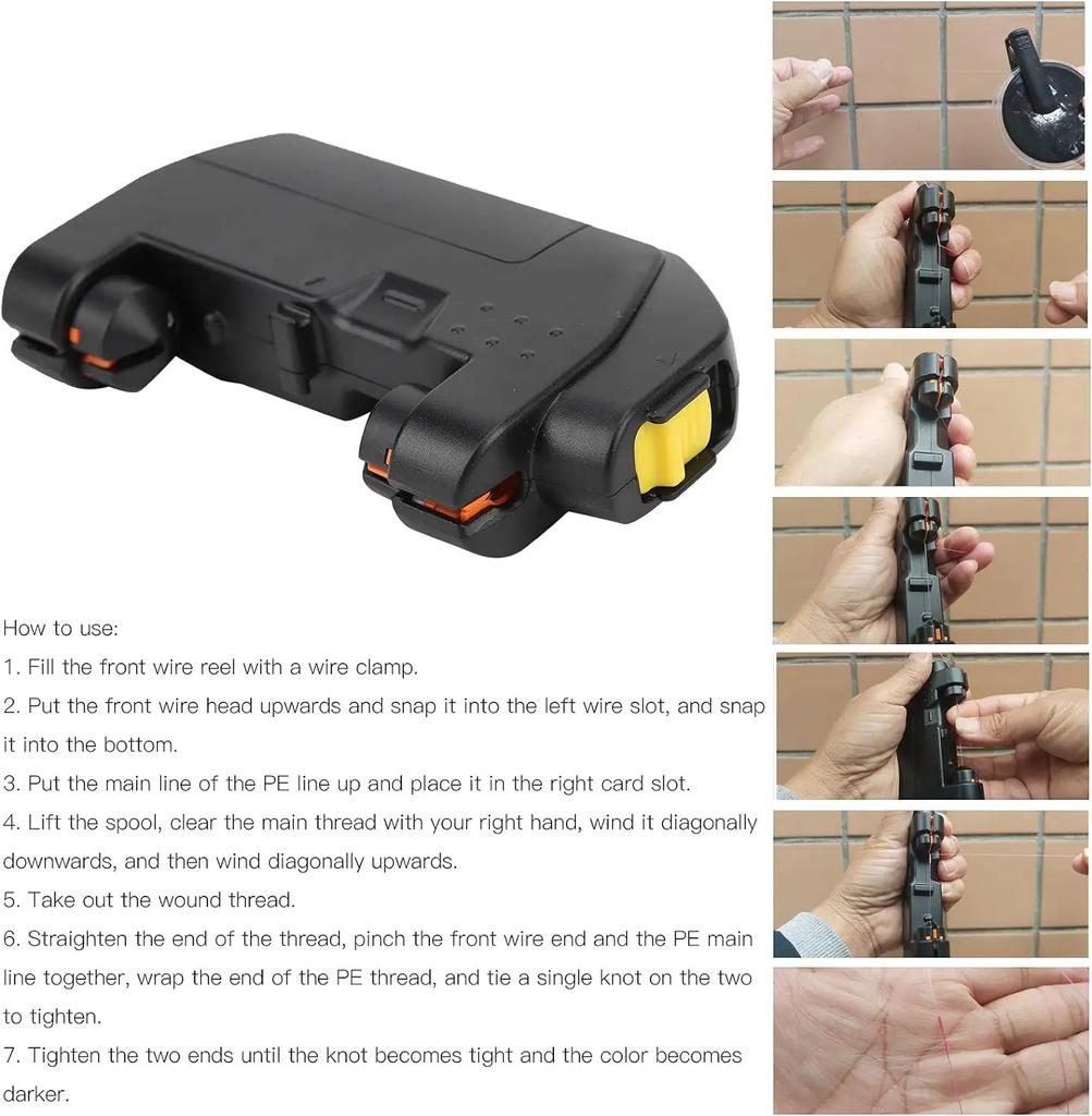 Electric Fishing Line Knotter Quick Assist Luya Fish Hook Line GT Electric Knotter Fishing Reel Fishing Gear Accessories