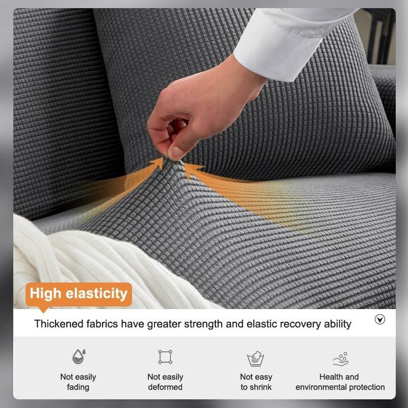 Thick Elastic Sofa Cover Slipcover For Living Room Cheap Stretch Polar Fleece Armchair Cover Seater Corner Couch Covers