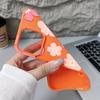 Custodia per Telefono in Silicone con Motivo Floreale Per iPhone 17 Pro Max 16 15 14 Pro Max 13 Pro Max 11 Cover Morbida Antiurto con Texture in Pelle