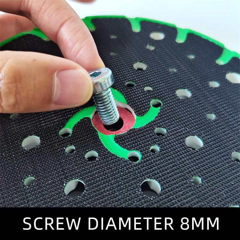 Suitable For Festool Dry Grinder Tray Eccentric 5mm Sandpaper Machine Base Sticky Disk Soft Pad 6 Inches 48 Holes