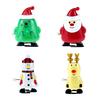 Plastic Santa Claus Toys Wind Up Clockwork Toy For Kids Toy Christmas Gifts Prop,Prop
