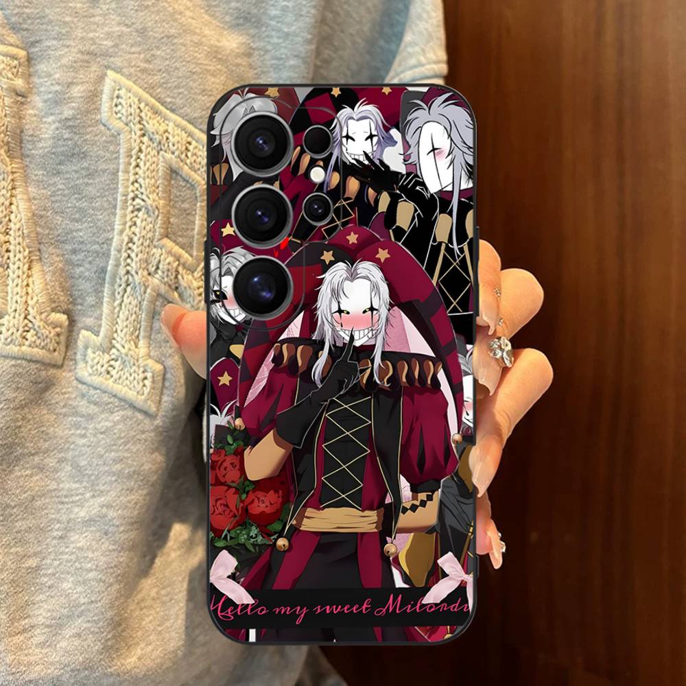 The Freak Circus Pierrot Phone Case For Samsung S 24 Fe 25 Ultra Plus 20 Lite 21 30 22 23 24 22 Ultra 5G Fundas