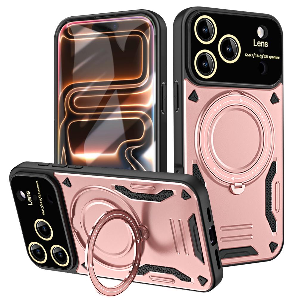

Military Armor Fold Ring Bracket Phone Case For iPhone 17 Pro Max Air 15 14 Plus 11 12 13 16 Pro Magnetic Camera Protector Cover iPhone 11 Pro