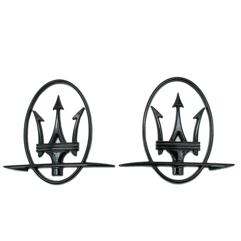 Car Sticker For Tesla Model3 Y S XMaserati Granturismo Quattroporte GTS Ghibli Levante GT Logo Car Emblem Badge Styling Stickers