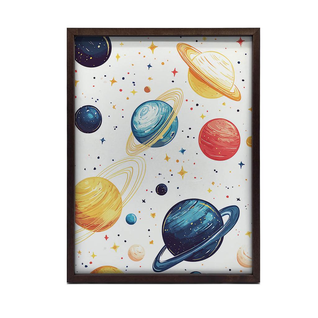 Plakat Kosmiczna Harmonia Plakat Kosmiczna Harmonia, 40X50 Cm, Rama Aluminiowa Złota, Papier Matowy 230 Gsm