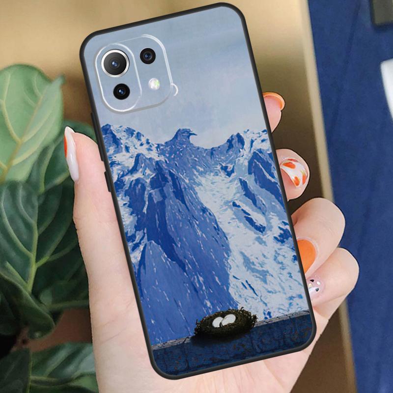 Rene Magritte Art Case For Xiaomi 15 14 Ultra 13T 14T 15T Pro 17 Pro Max POCO X7 X5 X6 F5 F6 F7 F8 Pro Coque