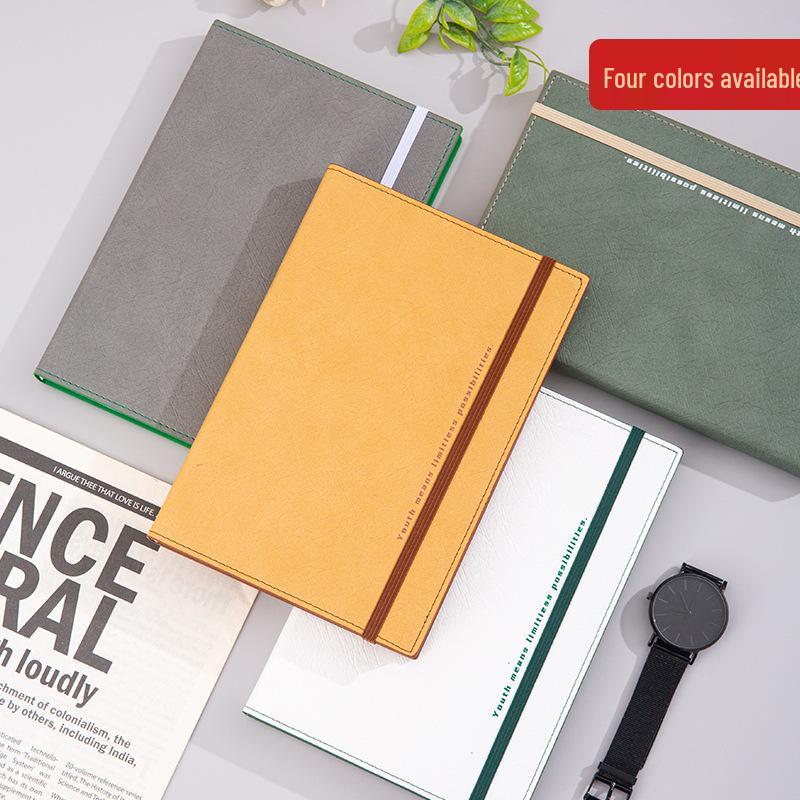 Minimalist Rope-Bound Hardcover Notebook - Customizable Logo for Office or Business Use