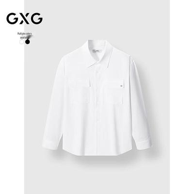 GXG Men's Textured Casual Long Sleeve Shirt
