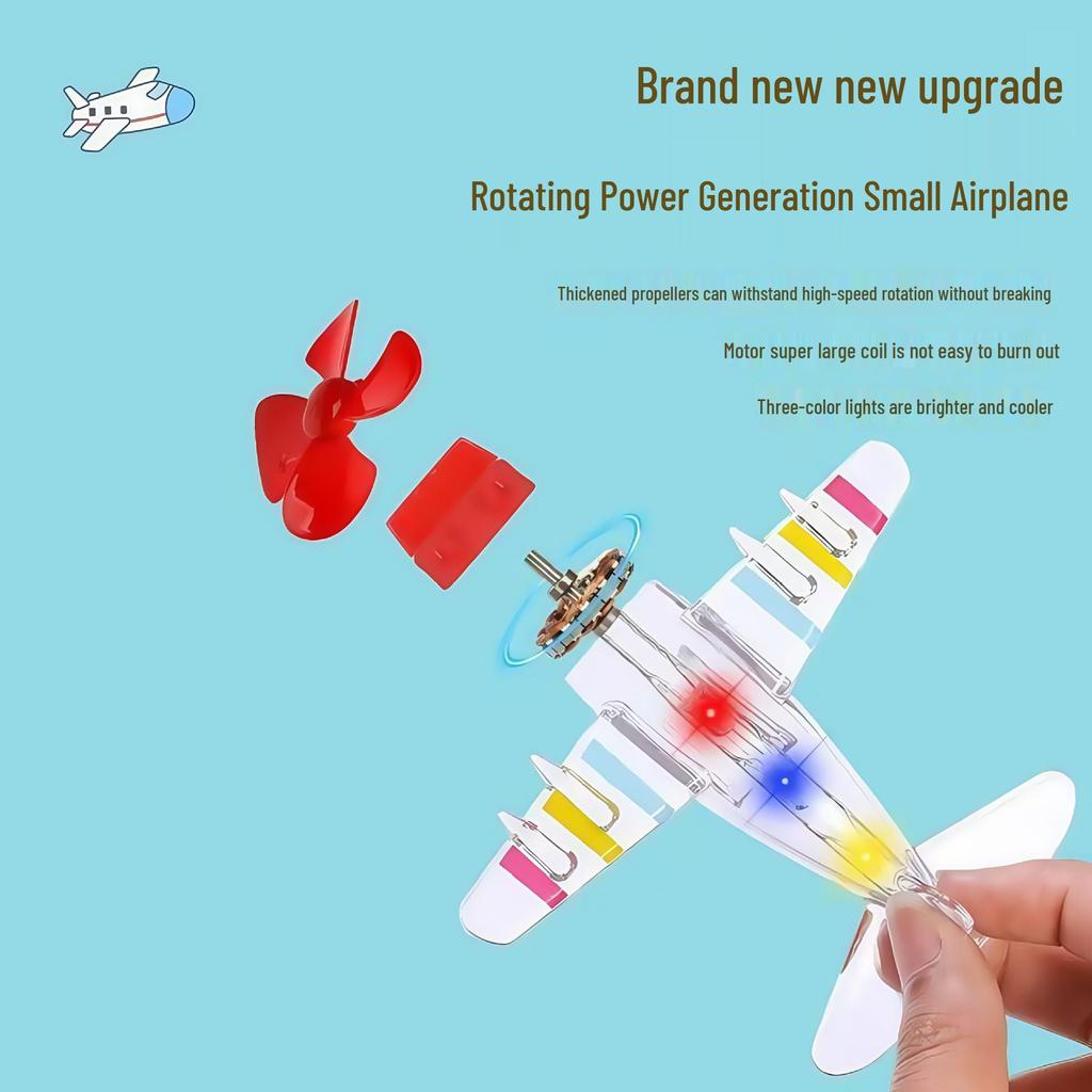 LED Wind-Powered Airplane Car Atmosphere Light Decoration