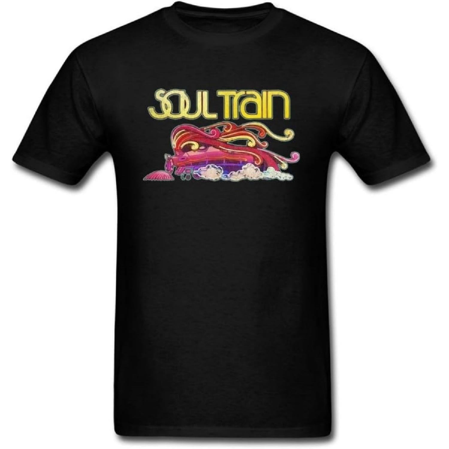 

JuDian Soul Train Logo Art T Shirt for Men S XXXXXL різнокольоровий