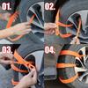 20/10pcs Snow Chain Widen Thicken Car Tire Crawler Type Plastic Anti-skid Chain Winter Wheel Tyre Anti-Slip Ties Emergency Tools