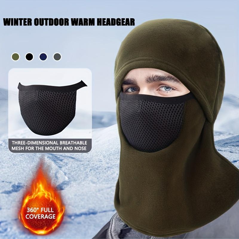 Winter Warm Windproof Thermal Balaclava Mask Thickened Polar Fleece Breathable For Motorcycle Cycling Ski Outdoor Cold Weather