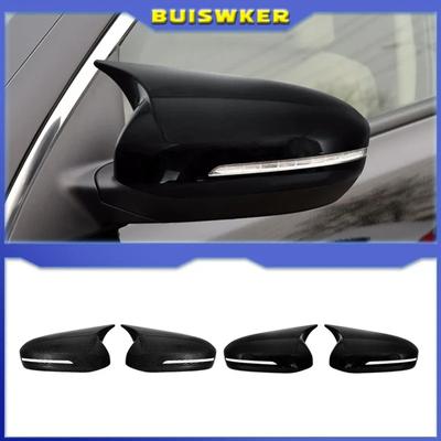 Für KIA K5 Optima 2011-2015/2016-2020 Auto Karosserie Seitentür Rückspiegel Abdeckung Aufkleber Trim ABS Carbon Fiber Style Schwarz