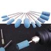 10Pcs Wheel Head Electric Grinding Stone Wheel Blue Mini Drill Rotary Tools Durable Polishing Head