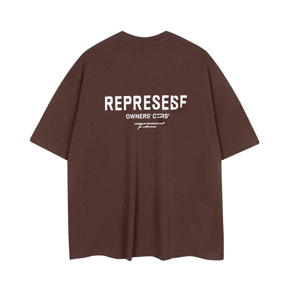 

Heavyweight Cotton 300g Streetwear REPR Print Women s Loose Round Neck Short Sleeve T-Shirt S