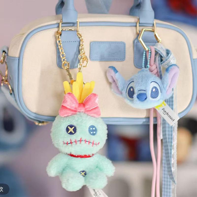 Disney Licensed Lilo & Stitch: Angel & Stitch Plush Keychain Series