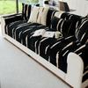 Simple Striped Sofa Cushion Autumn And Winter  New Non-Slip Chenille Backrest Cover Blanket Towel Seat Cushion