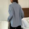 Women Shirt Lapel Long Sleeve Single Breasted Shirt Tops Mid-length Loose Fit Casual Tops Work Daily Life Wear