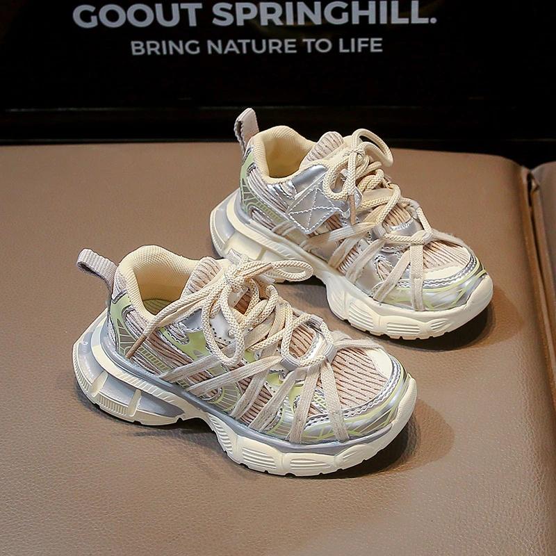 Children Basketball Shoes for Boys School Versatile Girl's Sneakers Fashion Chunky Non-slip Kids Causal Running Shoes Breathable