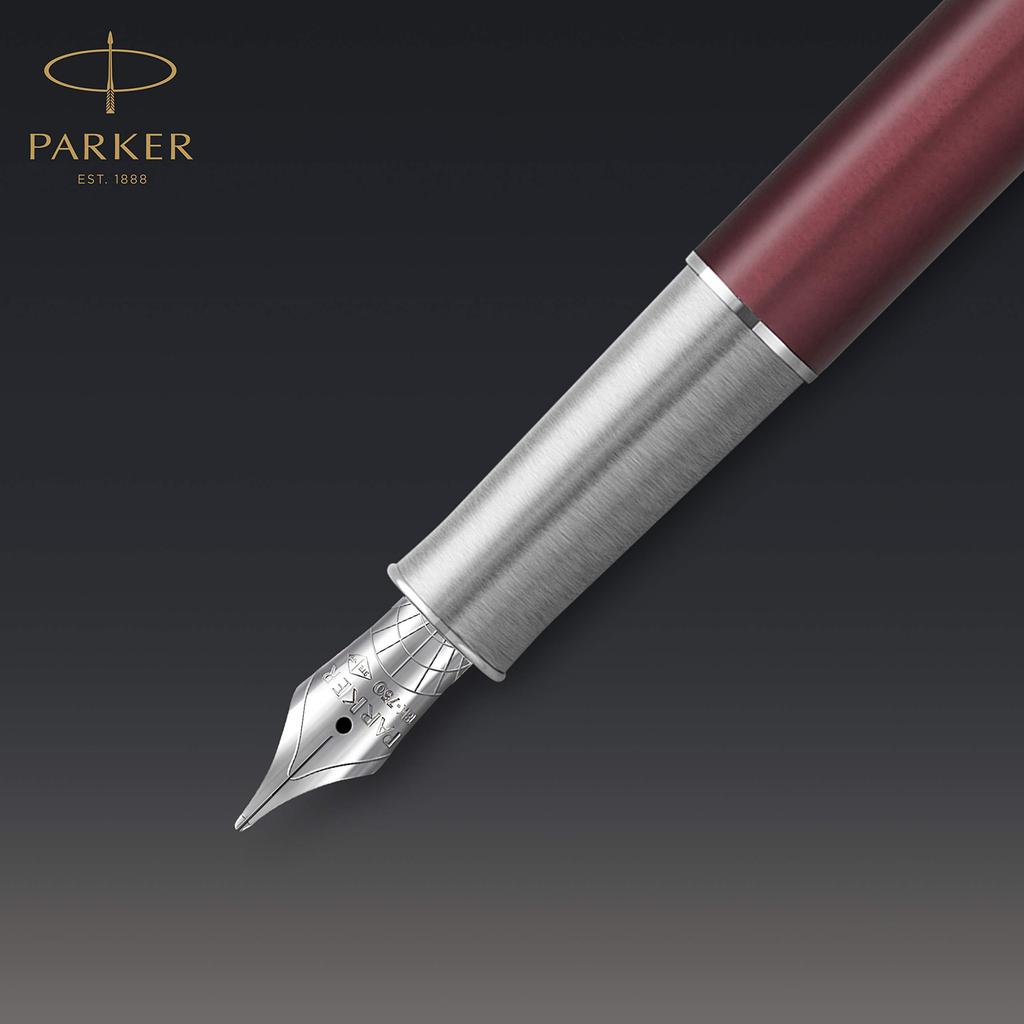 Parker Sonnet Premium Fountain Medium 18K Gold Metal Red CT Luxury Gift Idea Pen, Nib, & Nib, 2119781, Brand,