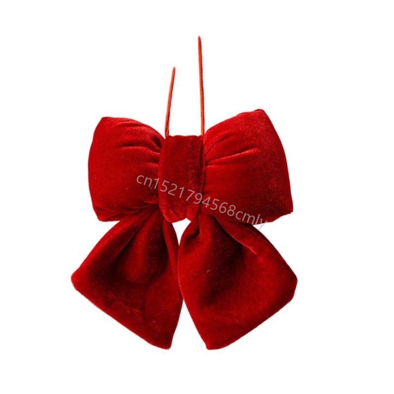 Holiday Velvets Ribbon Hanging Decoration For Restaurants Weddings And Seasonal Displays 6XDE