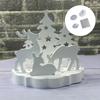 Festives Silhouettes Silicones Molds Set Creative Handmade Christmas Decorations Reindeer Tree Statue Crafting Supplies
