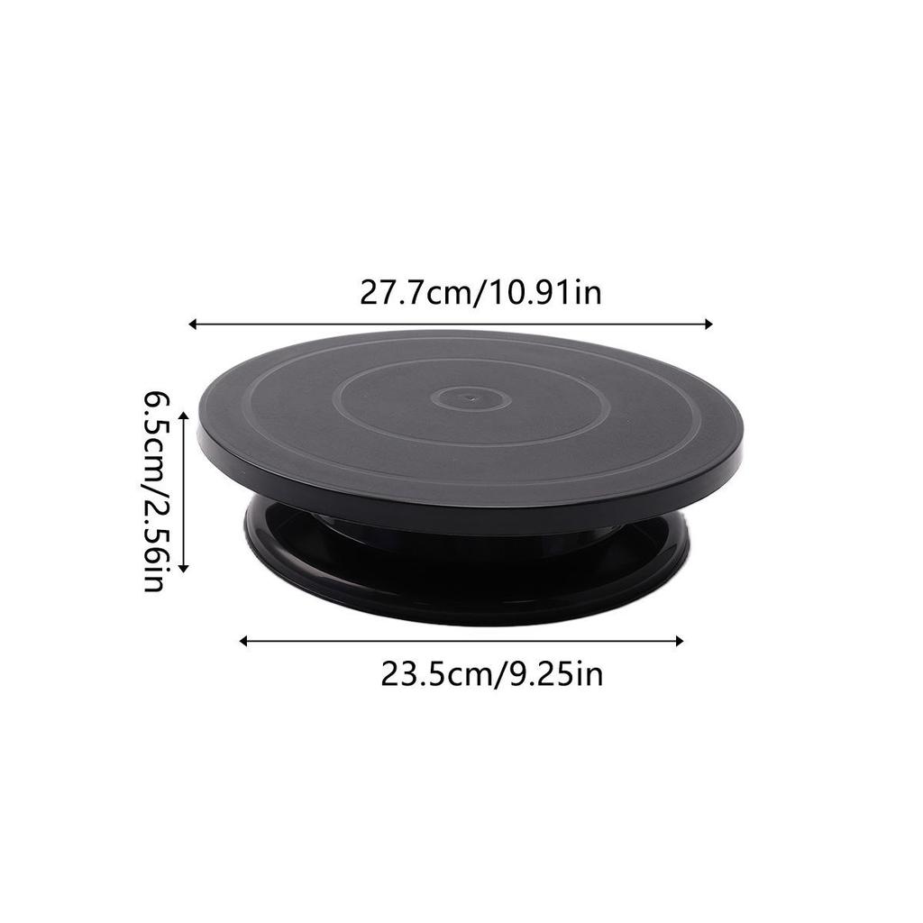 11-Inch Non-Slip Colored Plastic Cake Turntable for DIY Baking and Decorating