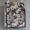 Autumn New Plant Flower Print Scarf Autumn and Winter Imitation Cashmere High-end Warm Scarf Shawl Women